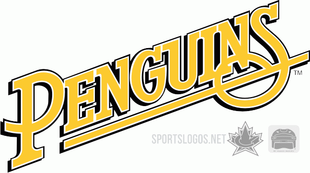 Pittsburgh Penguins 1988 89-1991 92 Wordmark Logo iron on paper